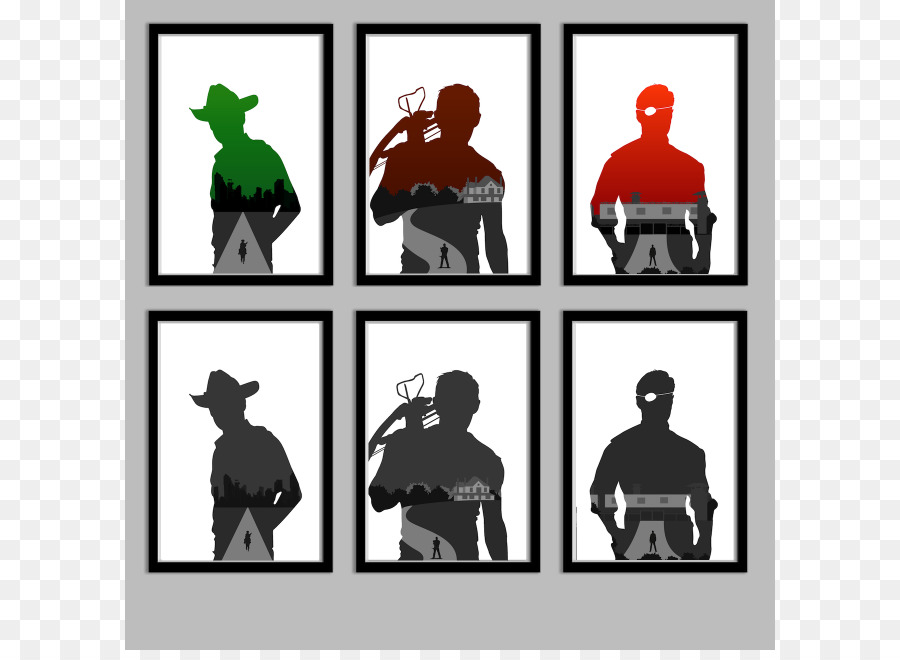 Daryl Dixon Rick Grimes Michonne The Governor Silhouette - Walking Dead Cliparts png download - 650*650 - Free Transparent Daryl Dixon png Download.