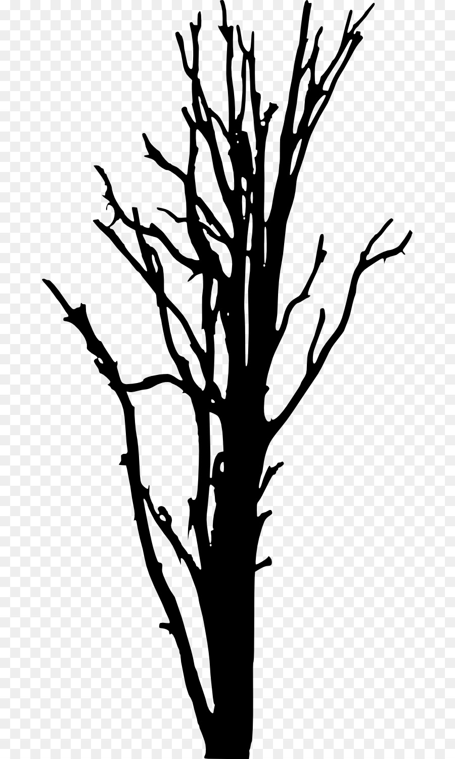 Woody plant Tree Silhouette Clip art - dead tree png download - 733*1500 - Free Transparent Woody Plant png Download.