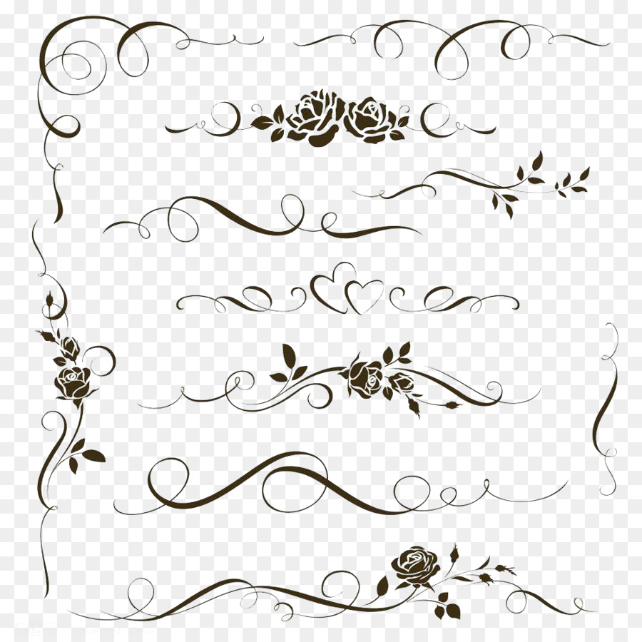 Ornament Decorative arts Calligraphy Illustration - Creative lines png download - 1000*1000 - Free Transparent Ornament png Download.