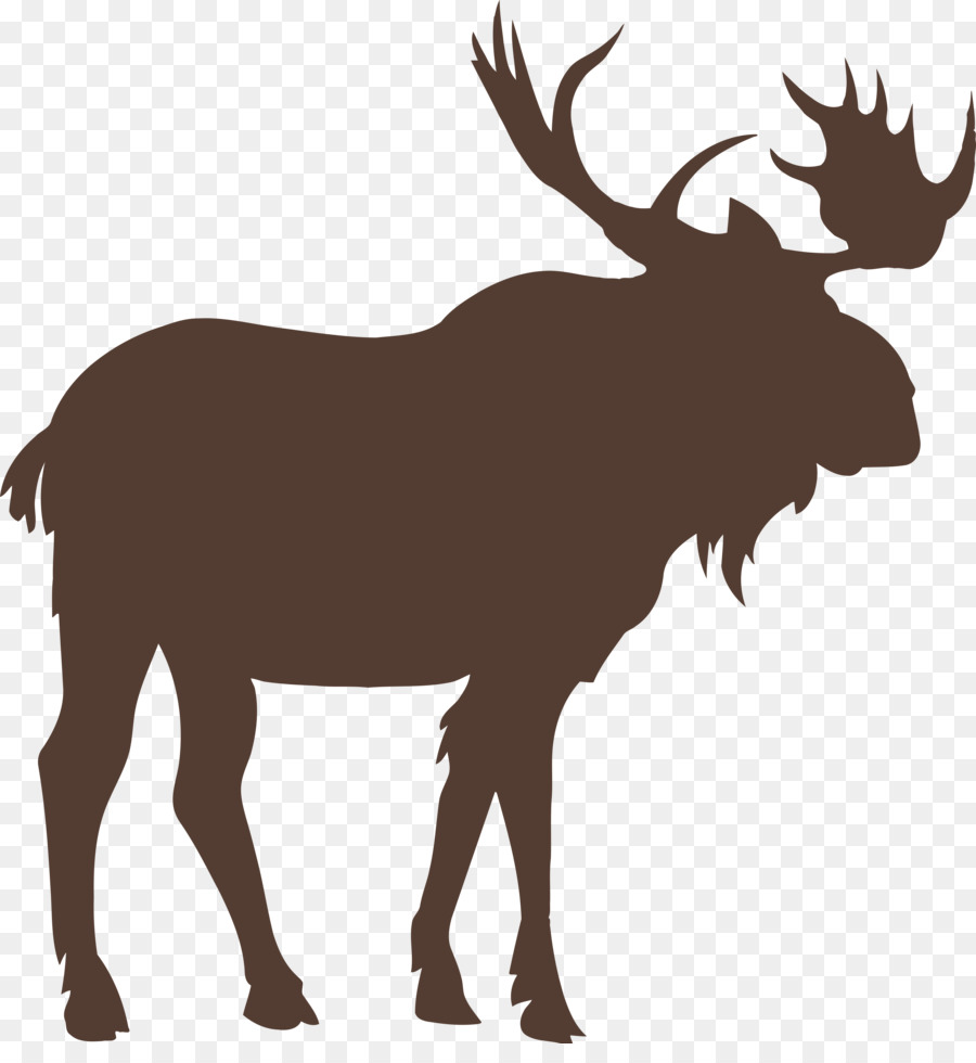 Moose Vector graphics Royalty-free Stock photography Illustration - silhouette png download - 4000*4275 - Free Transparent Moose png Download.