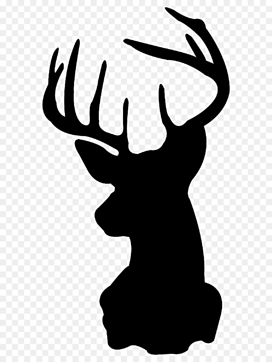 White-tailed deer Silhouette Stencil Drawing - deer head silhouette png download - 700*1200 - Free Transparent Deer png Download.