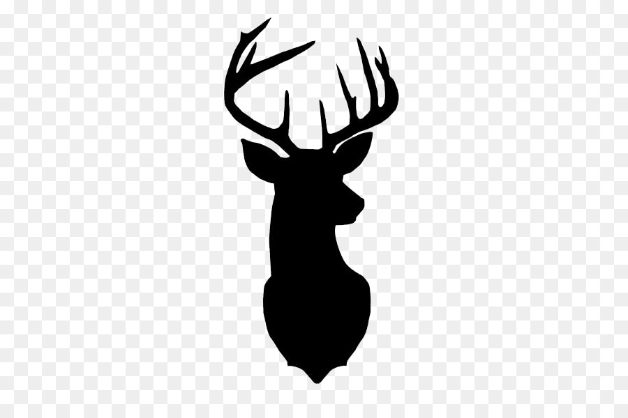 Reindeer Silhouette Stencil Clip art - Deer Head PNG Photos png download - 450*583 - Free Transparent Deer png Download.