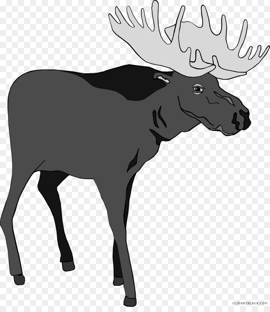 Bullwinkle J. Moose Borders Clip Art Animal Silhouettes - animal silhouettes png download - 958*1089 - Free Transparent Moose png Download.