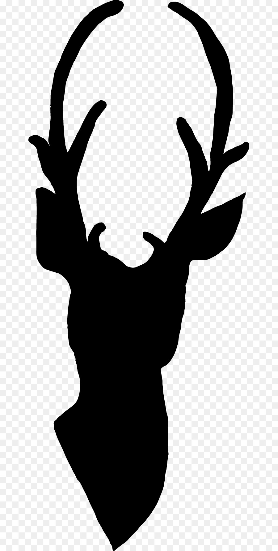 Deer Silhouette Antler Line art Clip art - deer png download - 715*1779 - Free Transparent Deer png Download.