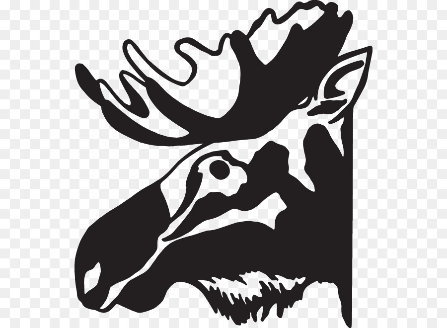 Reindeer Decal Moose Valenki Sticker - Reindeer png download - 600*660 - Free Transparent Reindeer png Download.