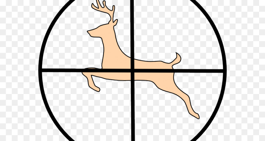 Deer hunting Deer hunting Reindeer Clip art - hunting outline png download - 640*480 - Free Transparent Deer png Download.