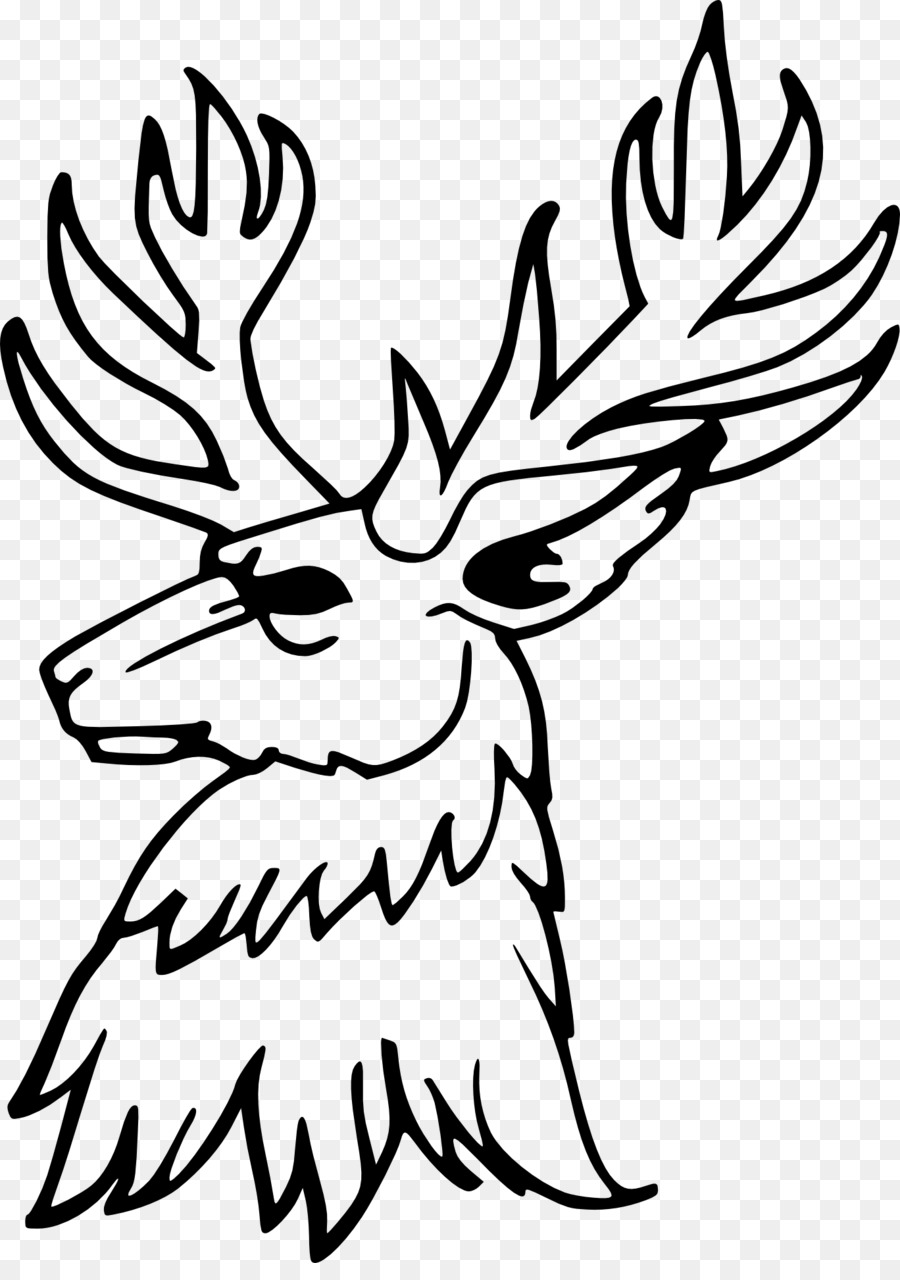 Deer Drawing Silhouette Clip art - deer png download - 1368*1920 - Free Transparent Deer png Download.