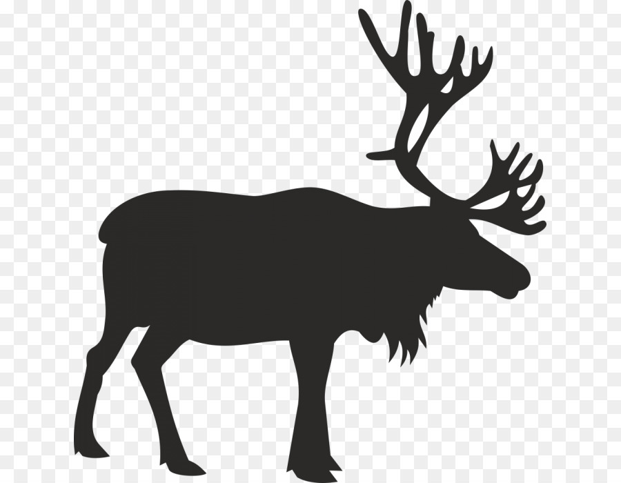 Elk Deer Silhouette Decal Moose - deer png download - 685*700 - Free Transparent Elk png Download.
