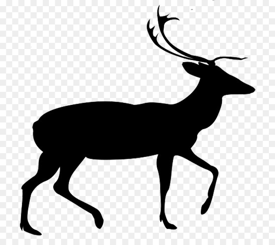 Red deer Silhouette Clip art - Free Deer Silhouette png download - 827*798 - Free Transparent Deer png Download.