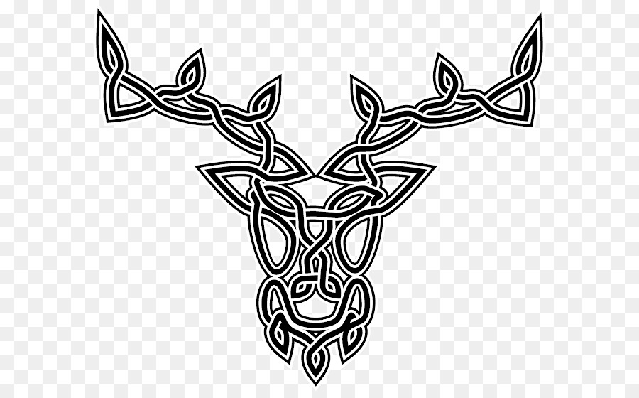 Deer Celtic knot Celts Tattoo - deer png download - 640*550 - Free Transparent Deer png Download.
