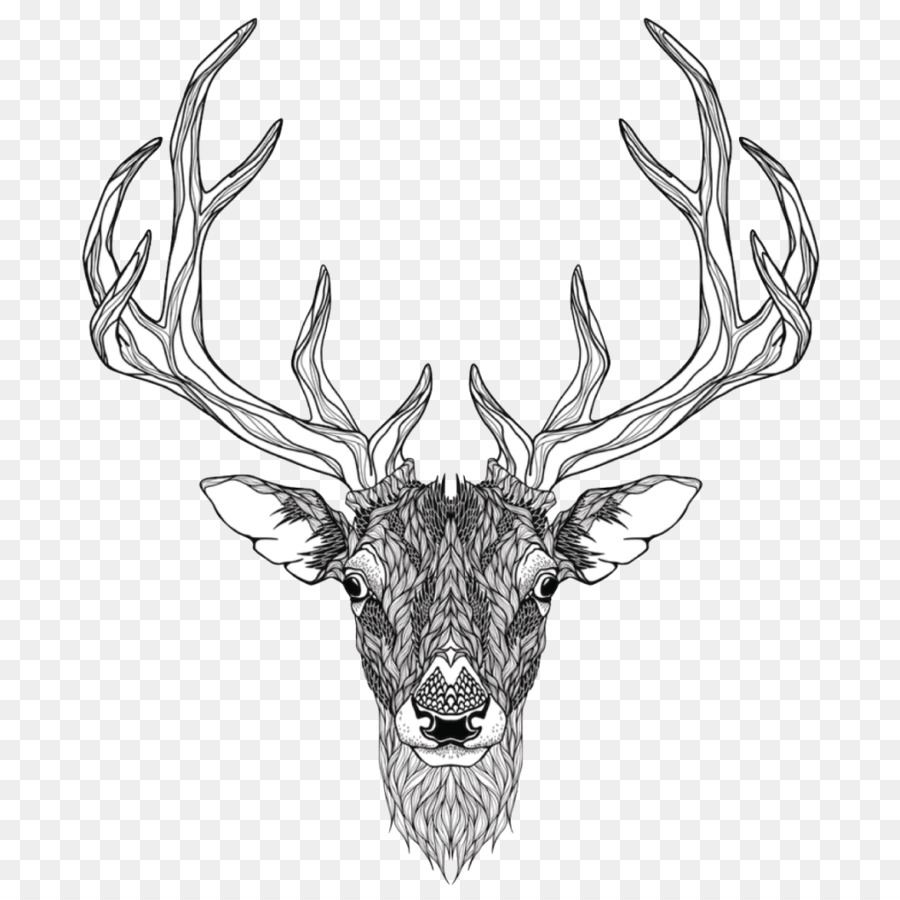 Red deer Abziehtattoo Elk - deer totem png download - 1024*1024 - Free Transparent Deer png Download.