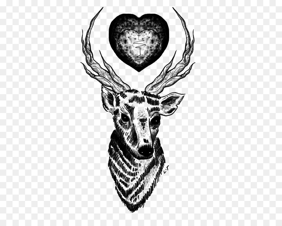 Deer Tattoo One Direction Drawing Musician - deer png download - 500*707 - Free Transparent  png Download.
