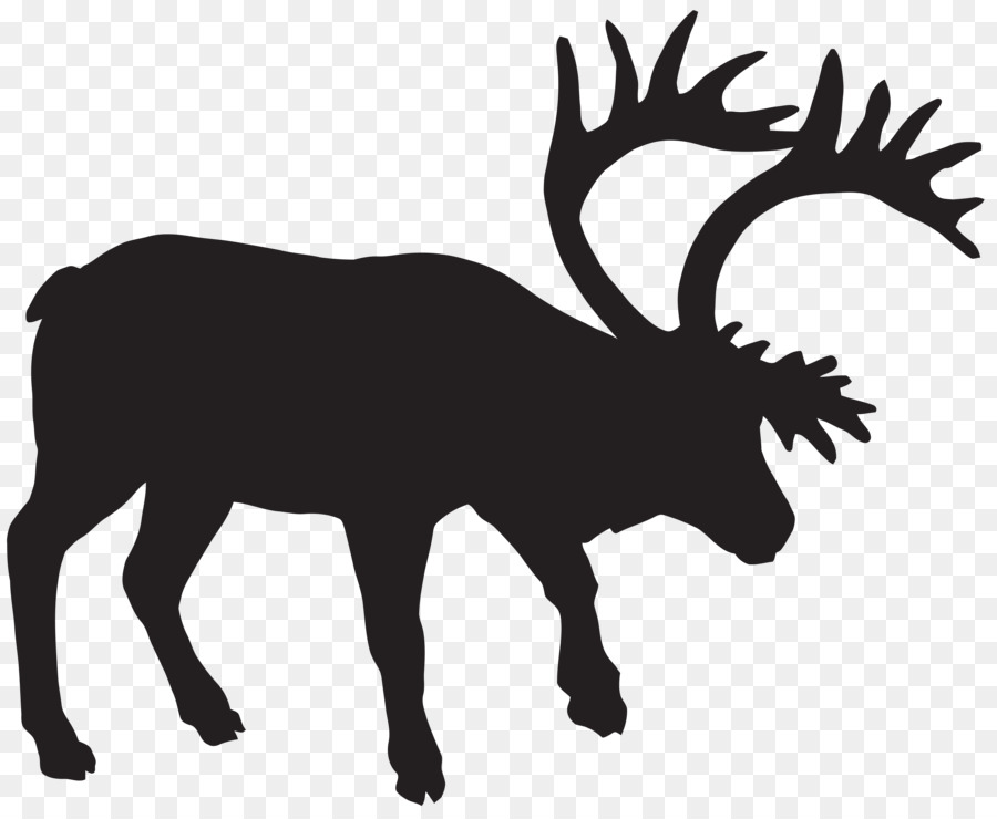 Deer Silhouette Muskox - MOOSE png download - 8000*6517 - Free Transparent Deer png Download.
