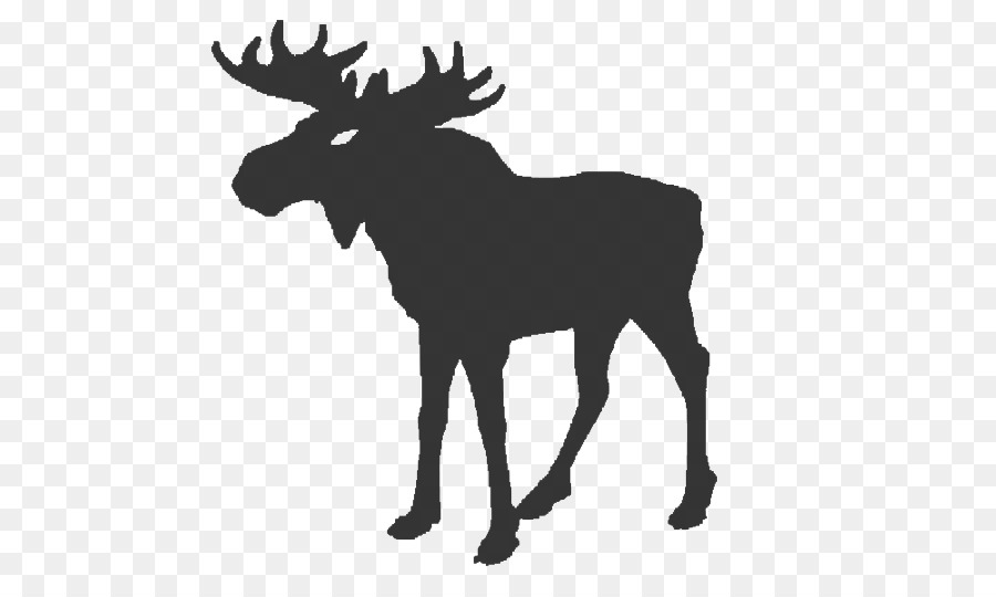 Deer Silhouette Alaska moose - deer png download - 540*525 - Free Transparent Deer png Download.