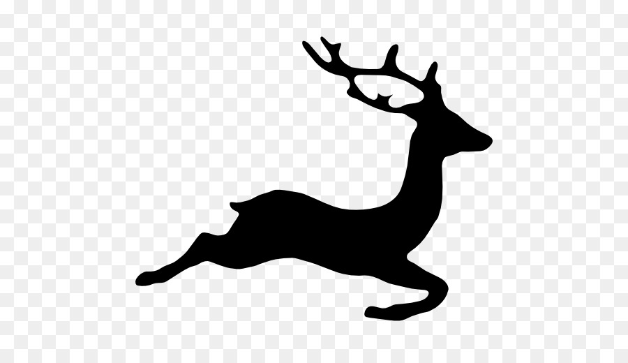 Deer Silhouette Drawing - deer png download - 512*512 - Free Transparent Deer png Download.