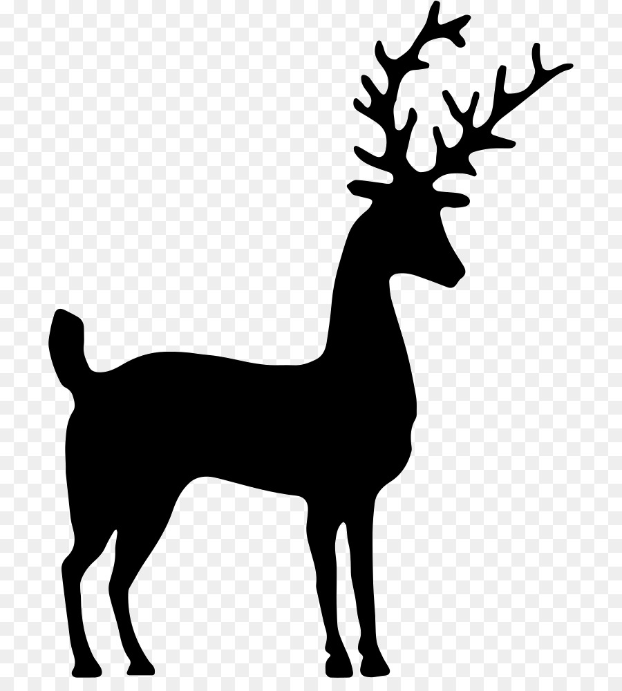Reindeer Portable Network Graphics Clip art Silhouette - buck silhouette png mule deer png download - 760*981 - Free Transparent Deer png Download.