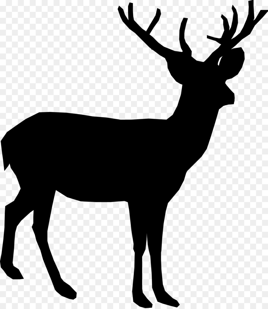 Deer Silhouette Moose Clip art - Reindeer png download - 1667*1920 - Free Transparent Deer png Download.