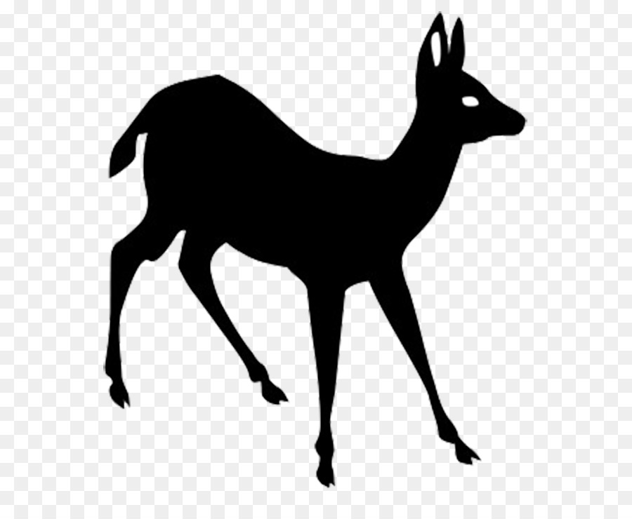 White-tailed deer Moose Silhouette Clip art - Animal Silhouette, Silhouette Clip Art png download - 646*731 - Free Transparent Deer png Download.