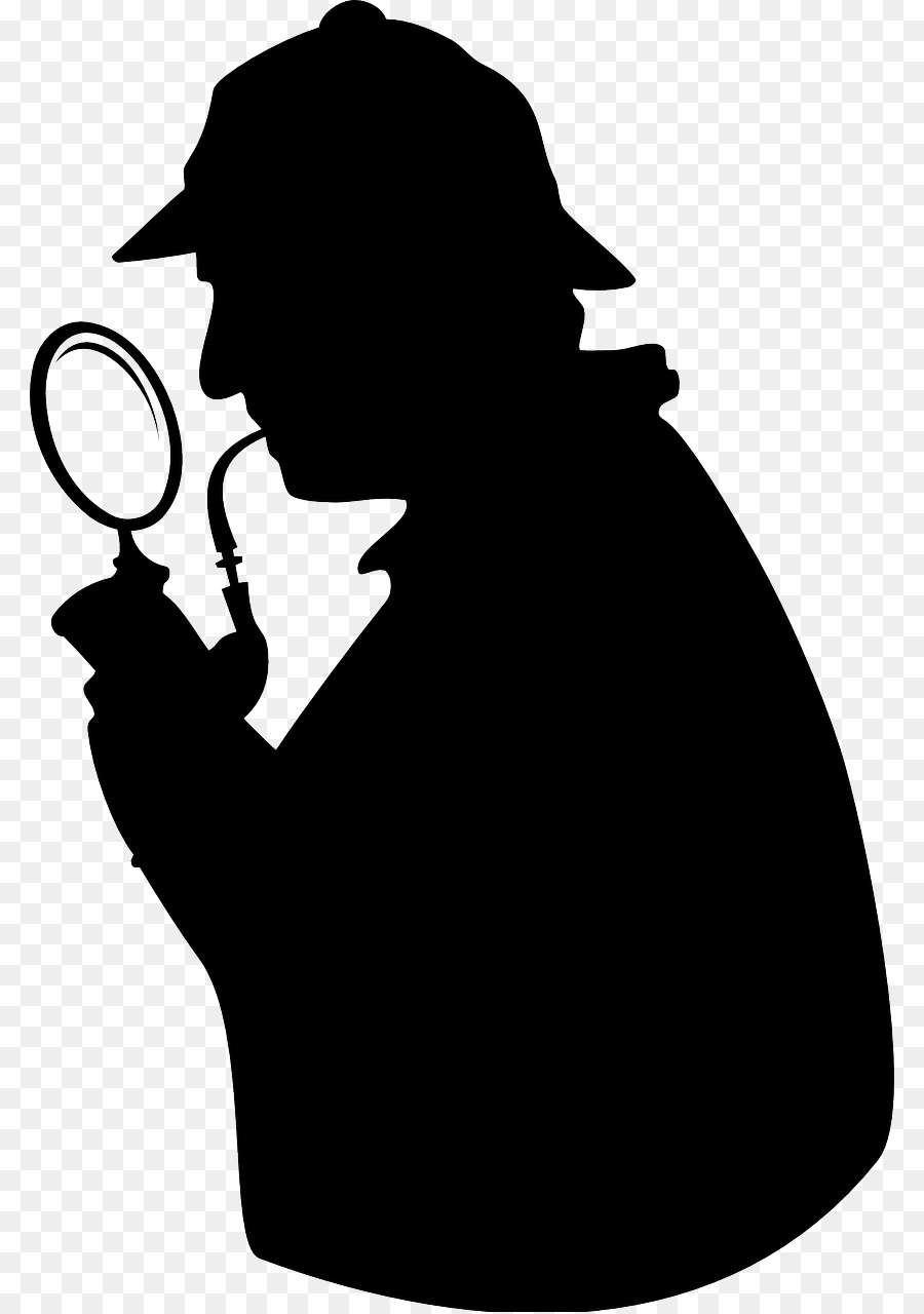 Detective fiction Silhouette Clip art - Silhouette png download - 842*1278 - Free Transparent Detective png Download.