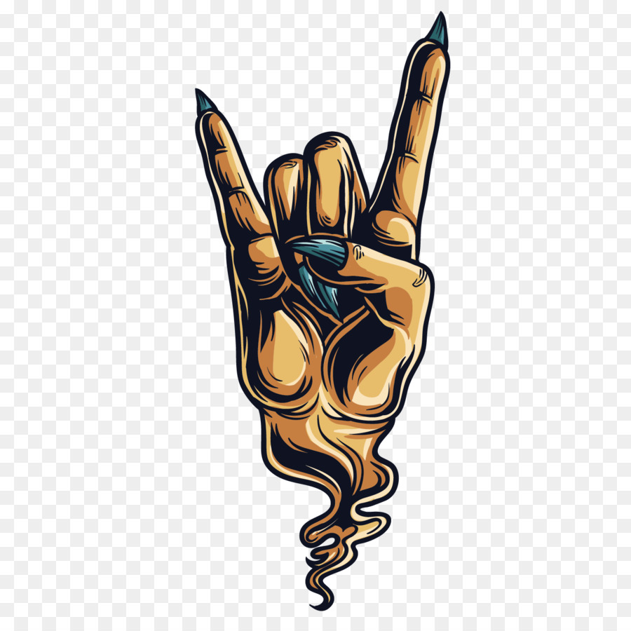 Sign of the horns Devil Hand Gesture Sticker - Devil Hand png download - 1418*1418 - Free Transparent Sign Of The Horns png Download.