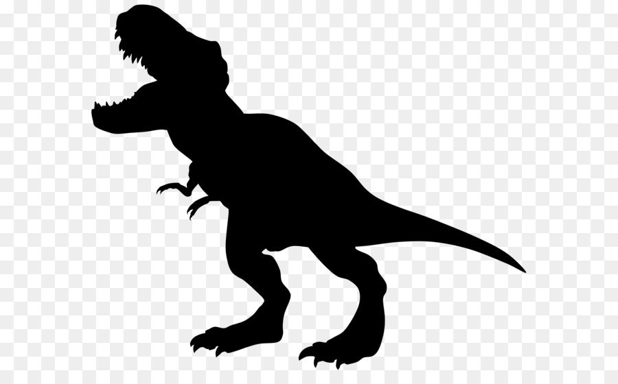 Tyrannosaurus Dinosaur Velociraptor Clip art - Dinosaur Rex Silhouette PNG Transparent Clip Art Image png download - 8000*6660 - Free Transparent Tyrannosaurus png Download.
