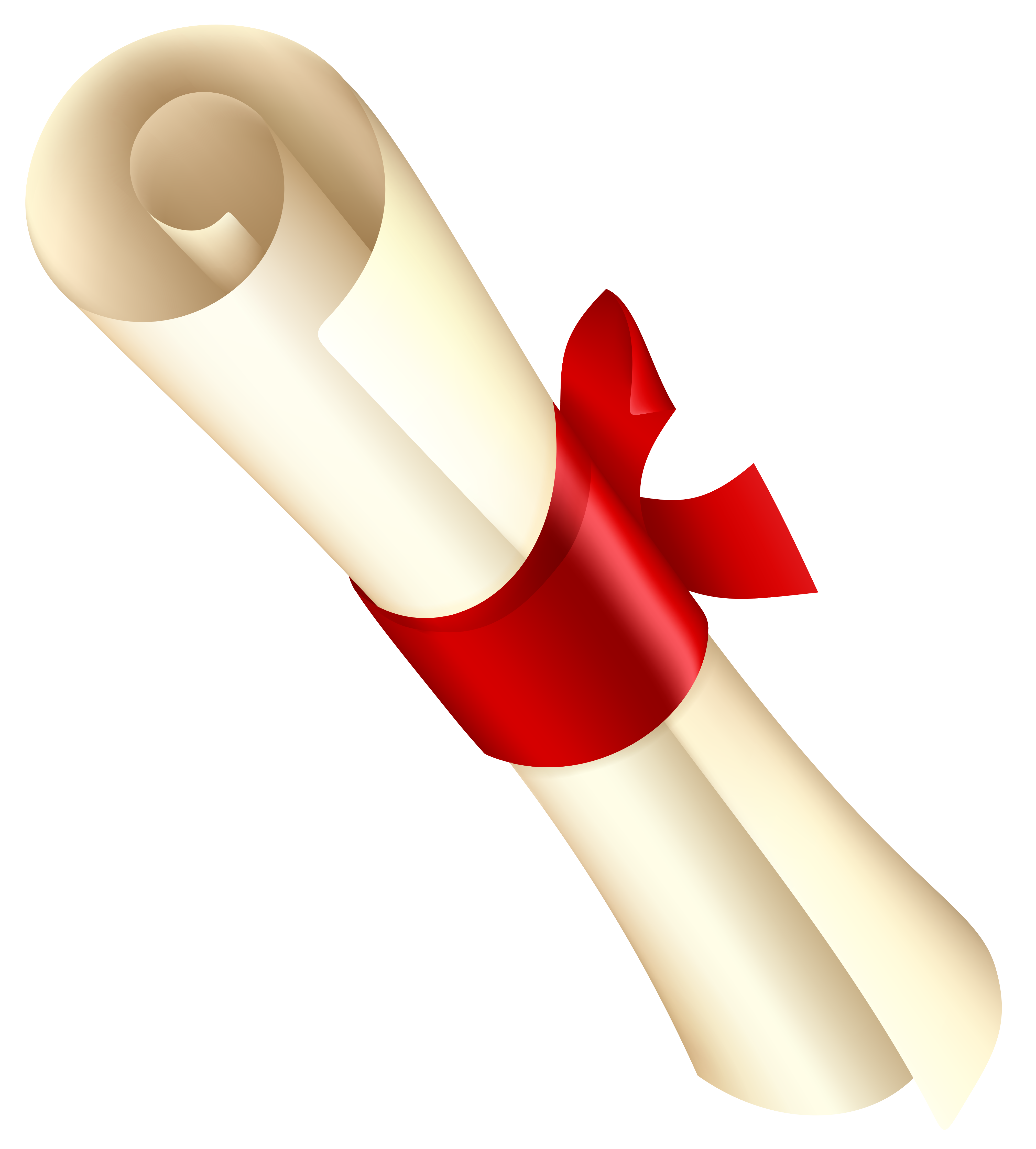 Diploma Graduation Ceremony Clip Art Diploma With Red Ribbon Png