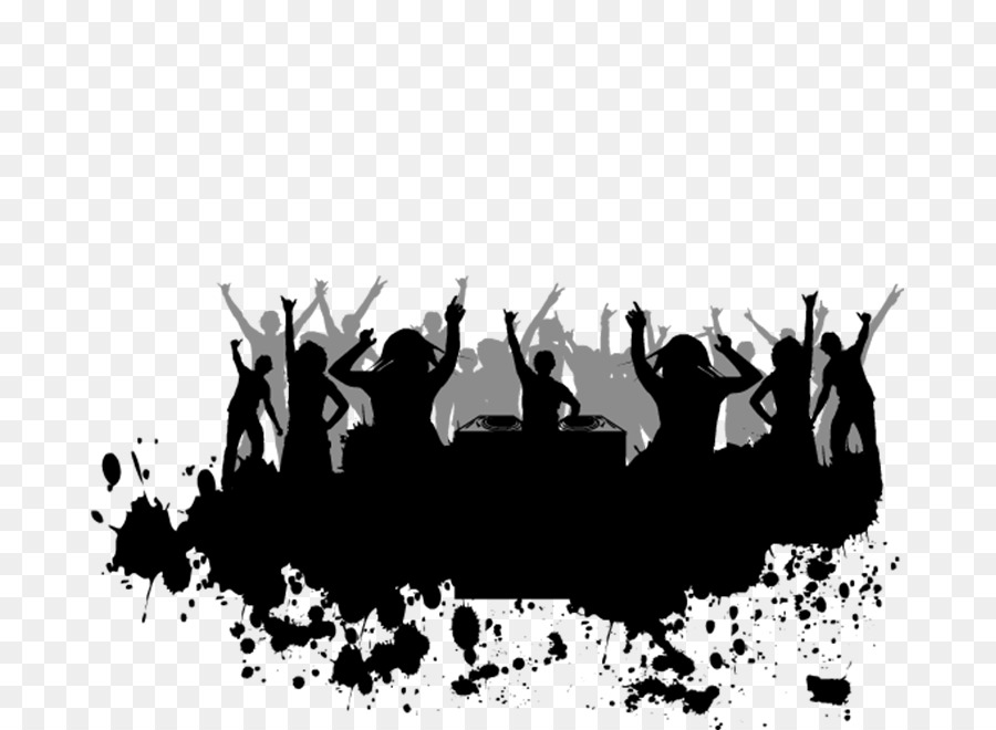 Disc jockey Download Musician - Silhouette png download - 740*660 - Free Transparent  png Download.