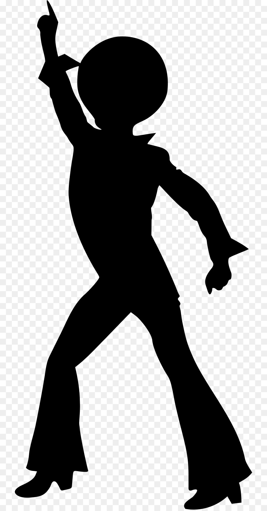Disco Dance Silhouette Clip art - Silhouette png download - 800*1716 - Free Transparent Disco png Download.