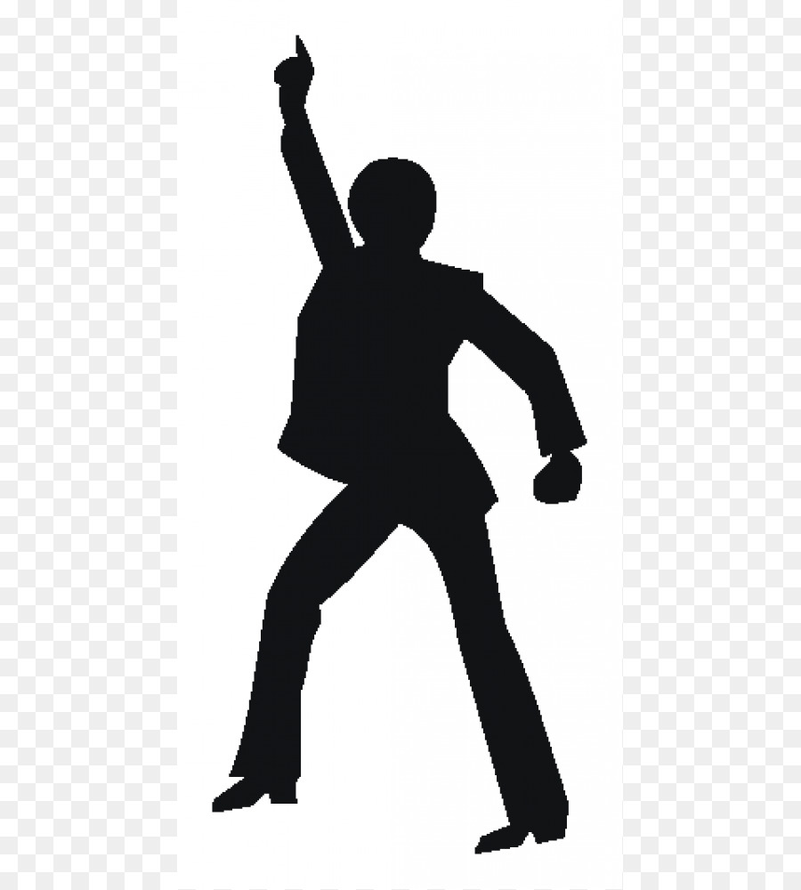 Disco 1970s Dance Silhouette - Silhouette png download - 875*1000 - Free Transparent  png Download.