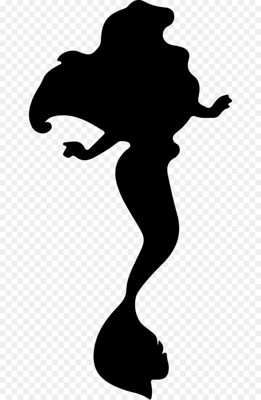 Ariel Belle Silhouette Princess Jasmine Cinderella - disney silhouette easter png vector png download - 700*1378 - Free Transparent Ariel png Download.