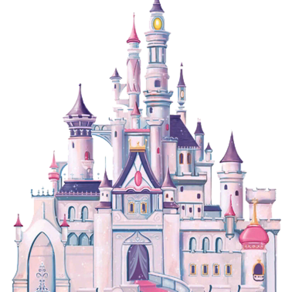 Wall decal Disney Princess Cinderella Castle Wallpaper - Disney