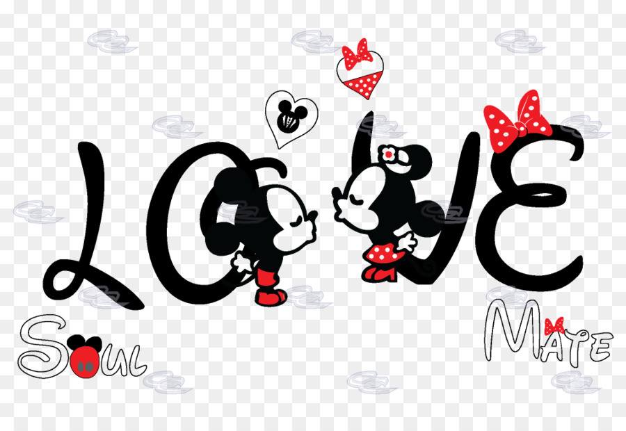 Mickey Mouse Minnie Mouse T-shirt Soulmate The Walt Disney Company - love couple png download - 1013*697 - Free Transparent  png Download.