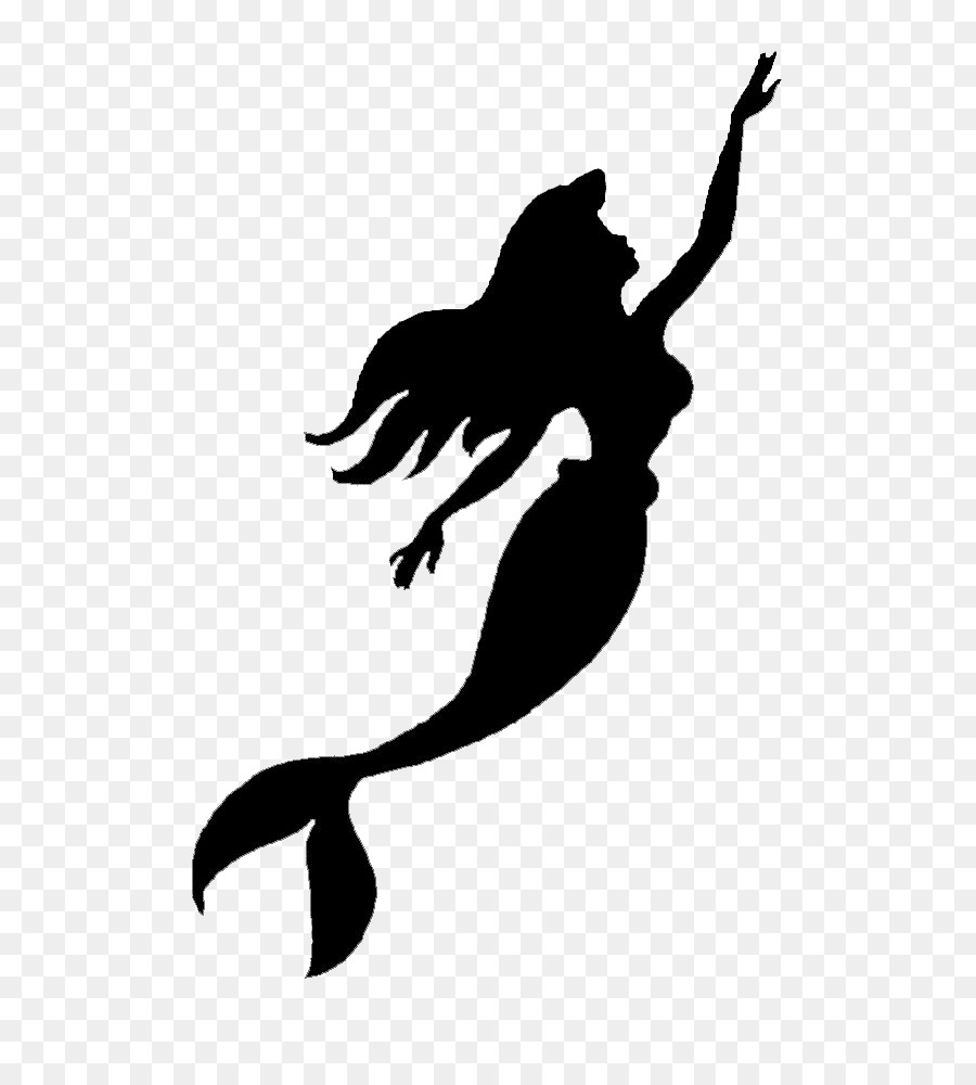 Ariel Belle Cinderella Silhouette Clip art - Mermaid png download - 900*1000 - Free Transparent Ariel png Download.