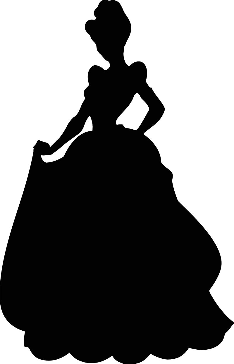 cinderella-silhouette-disney-princess-cinderella-png-download-800-1244-free-transparent