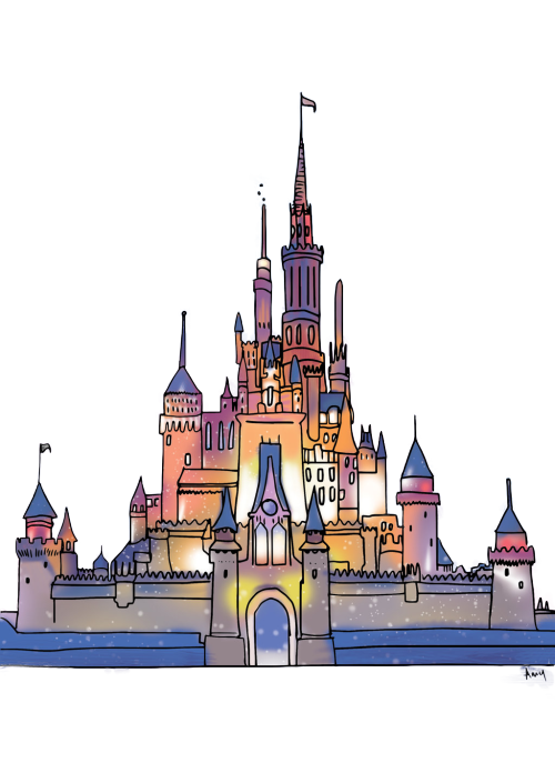 Sleeping Beauty Castle Magic Kingdom Cinderella Castle Drawing Art -  princess castle png download - 500*705 - Free Transparent Sleeping Beauty  Castle png Download. - Clip Art Library