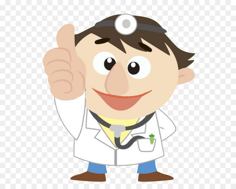 Cartoon Physician Thumb signal Clip art - Cartoon doctor thumbs up PNG png download - 646*712 - Free Transparent  png Download.
