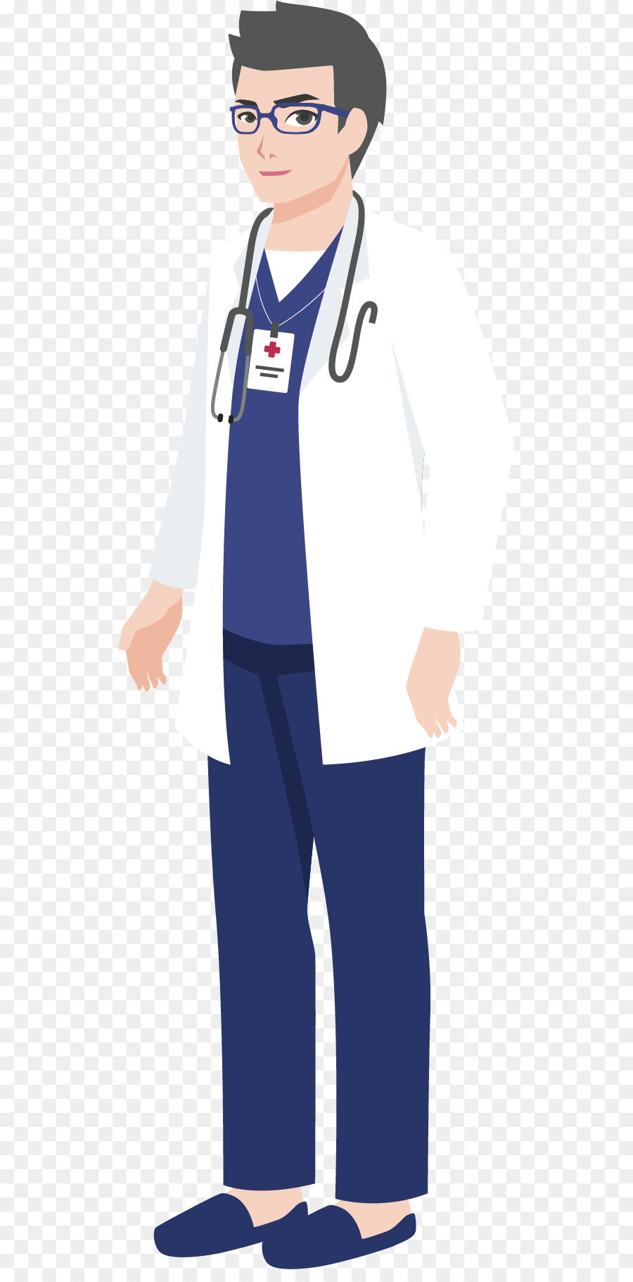 Cartoon Physician Illustration - University doctor png download - 564*1802 - Free Transparent Physician ai,png Download.