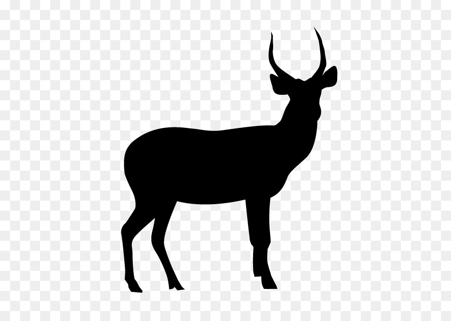 Deer Elk Silhouette - deer png download - 640*640 - Free Transparent Deer png Download.