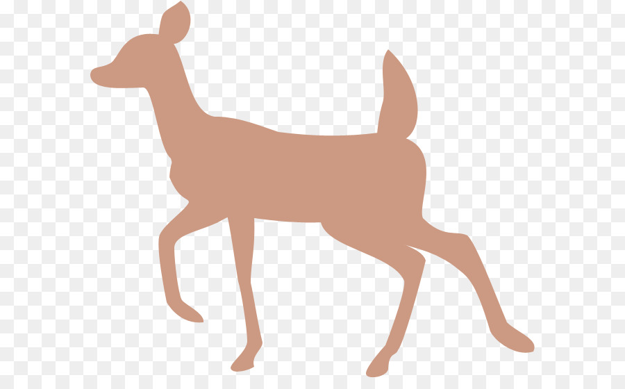 Deer Portable Network Graphics Clip art Silhouette Transparency - fawn silhouette png download png download - 641*544 - Free Transparent Deer png Download.