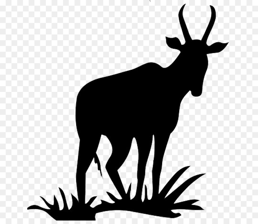 Antelope Pronghorn Deer Silhouette Clip art - Dog Bone Silhouette png download - 709*768 - Free Transparent Antelope png Download.