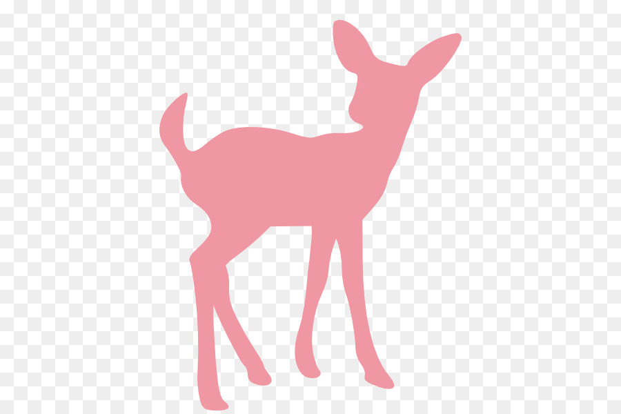 White-tailed deer Silhouette Infant Clip art - Doe Cliparts png download - 438*595 - Free Transparent Deer png Download.