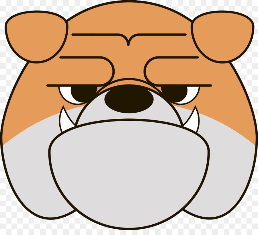 French Bulldog Cartoon Clip art - Vicious dog face png download - 1000*892 - Free Transparent  Bulldog png Download.