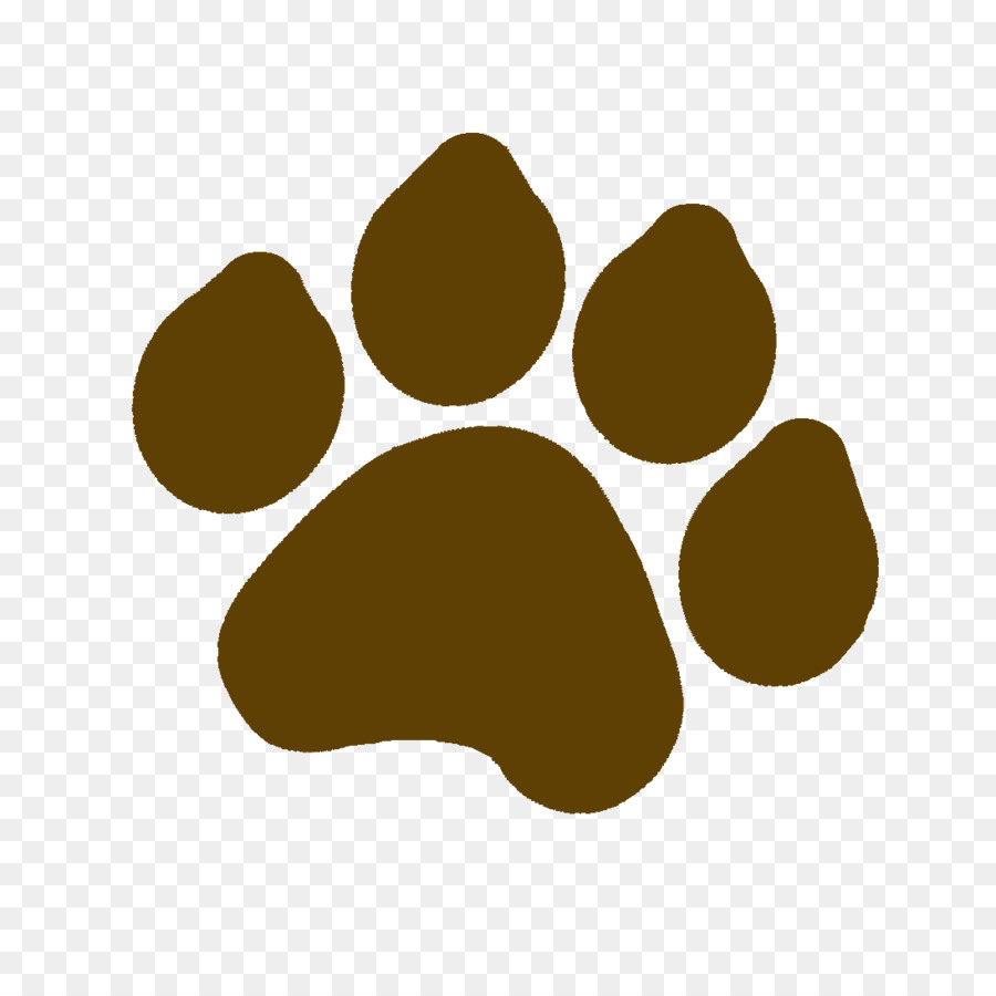 Dog Paw Cat Printing Clip art - Brown png download - 1095*1088 - Free Transparent Dog png Download.
