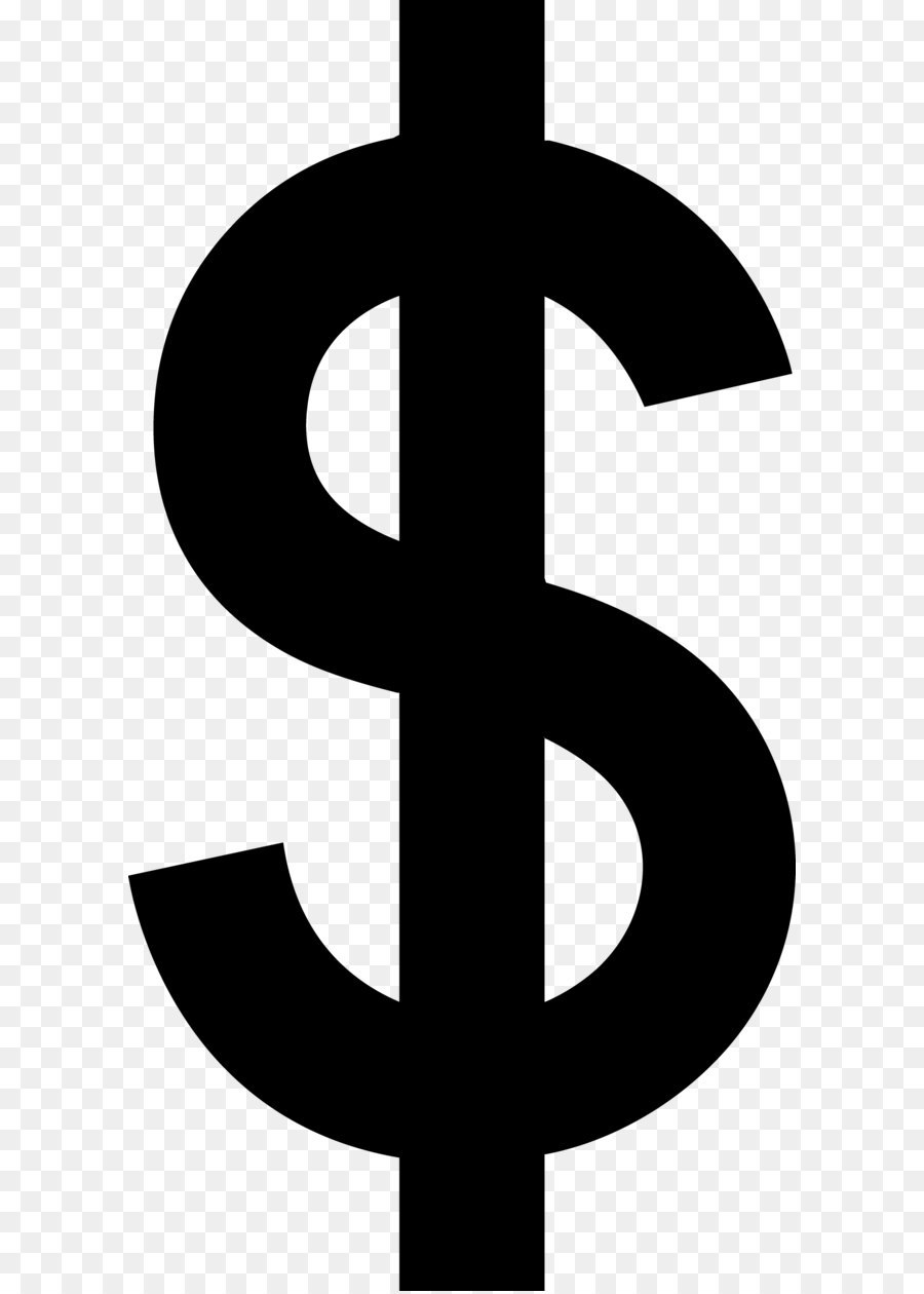Dollar sign Currency symbol Clip art - Dollar sign PNG png download - 1856*3590 - Free Transparent United States Dollar png Download.