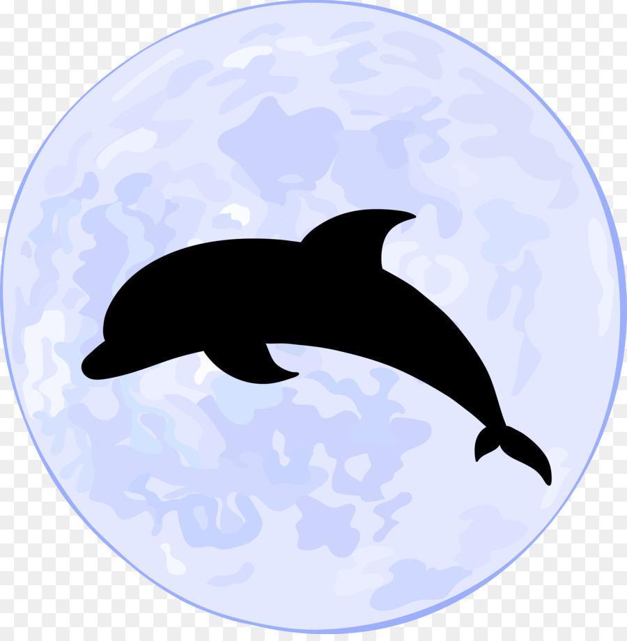 Supermoon Euclidean vector Oceanic dolphin Illustration - Dolphin Silhouette Moonlight png download - 3634*3676 - Free Transparent Supermoon png Download.