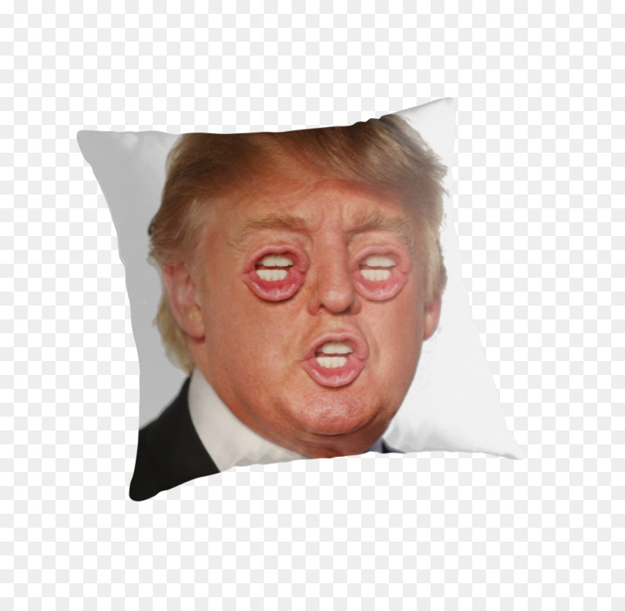 Donald Trump Nose Cushion Throw Pillows - donald trump png download - 875*875 - Free Transparent Donald Trump png Download.
