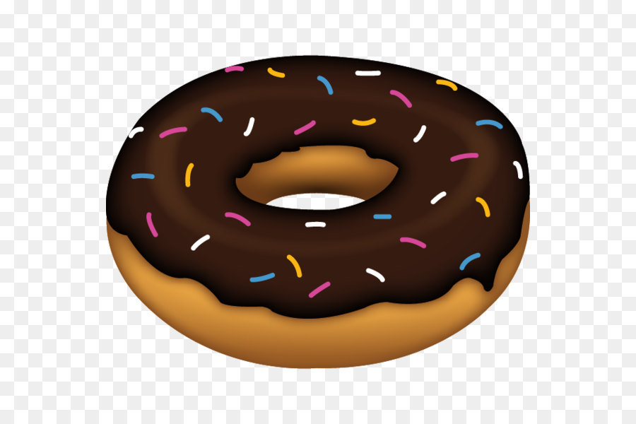 Doughnut Emoji Food - Donut PNG png download - 600*600 - Free Transparent Donuts png Download.