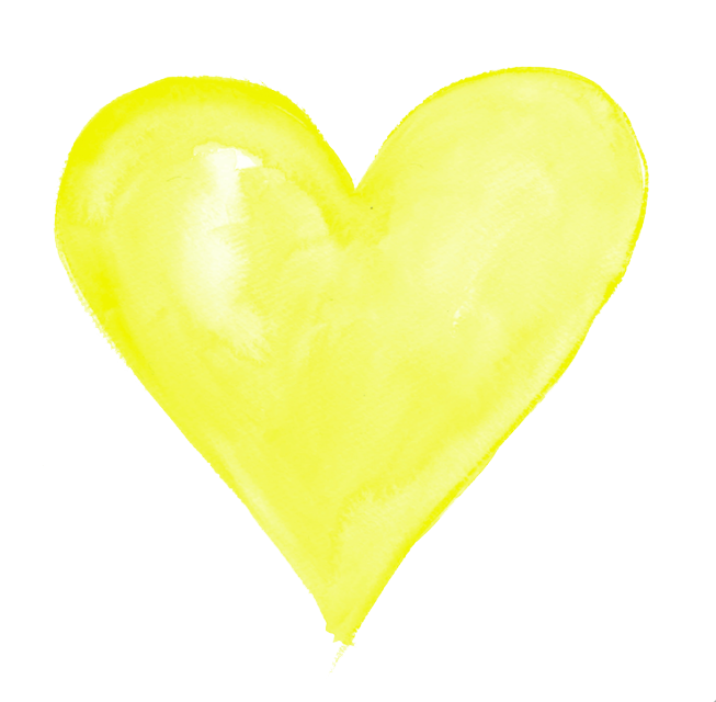 heart yellow emoji clipart.
