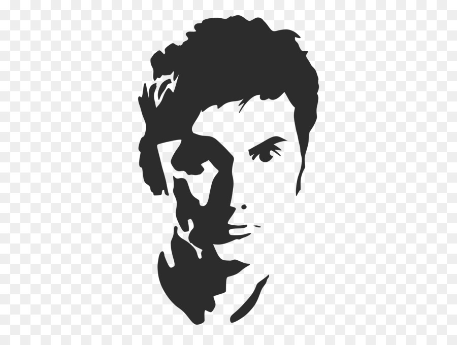 David Tennant Tenth Doctor Doctor Who Silhouette Stencil - doctor who png download - 3413*2560 - Free Transparent David Tennant png Download.