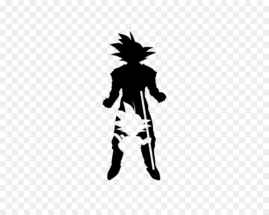 Goku Vegeta YouTube Dragon Ball Silhouette - reflex vector png download - 570*708 - Free Transparent Goku png Download.